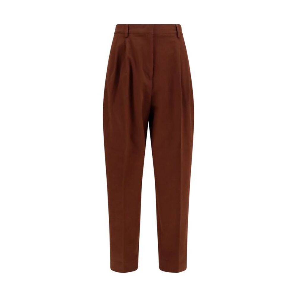 Fabiana Filippi Brown Cotton Casual Women's Pants
